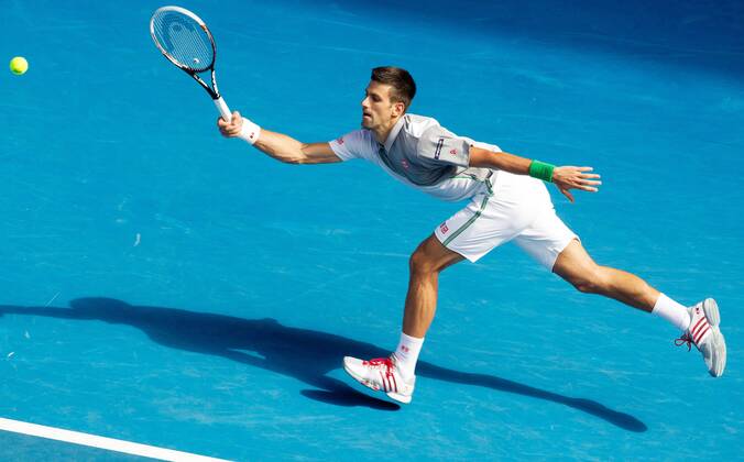 TENNIS - ATP, Australian Open 2014 MELBOURNE,AUSTRALIEN,19.JAN.14 - TENNIS - ATP Tennis Herren World Tour, Grand Slam, Australian Open. Bild zeigt Novak Djokovic (SRB).