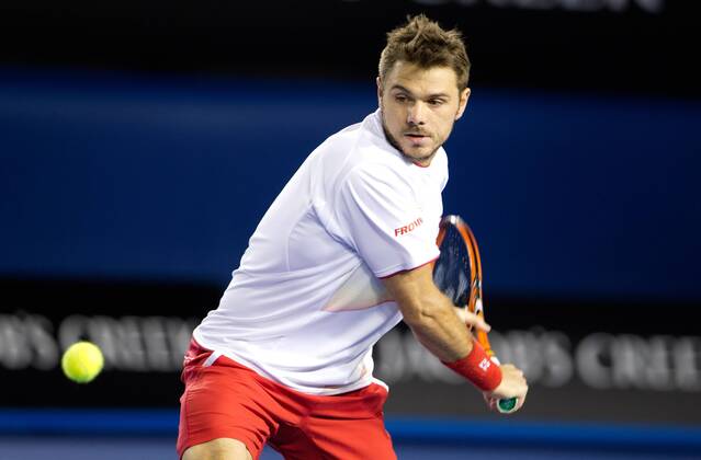 TENNIS - ATP, Australian Open 2014 MELBOURNE,AUSTRALIEN,19.JAN.14 - TENNIS - ATP Tennis Herren World Tour, Grand Slam, Australian Open. Bild zeigt Stanislas Wawrinka (SUI).