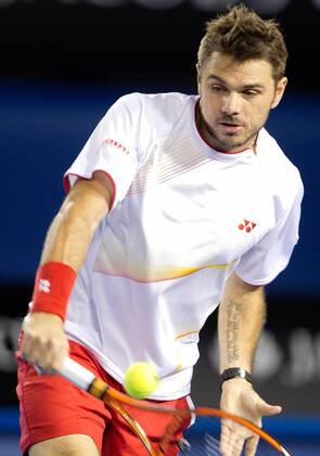 TENNIS - ATP, Australian Open 2014 MELBOURNE,AUSTRALIEN,19.JAN.14 - TENNIS - ATP Tennis Herren World Tour, Grand Slam, Australian Open. Bild zeigt Stanislas Wawrinka (SUI).