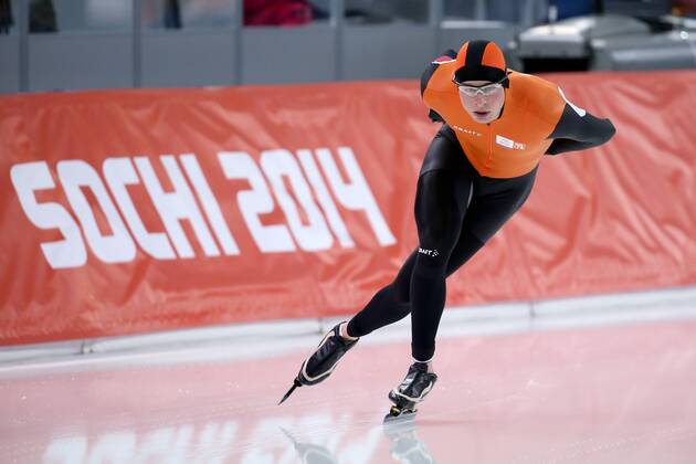 OLYMPIA - Olympische Spiele 2014 SOTSCHI,RUSSLAND,08.FEB.14 - DIVERS, OLYMPIA, EISSCHNELLLAUF - Olympische Winterspiele Sotschi 2014, 5000m der Herren. Bild zeigt Sven Kramer (NED). 