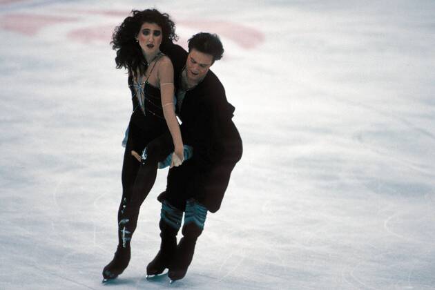 Olympische Winterspiele in Albertville, Eistanz: Marina Klimowa und Sergei Ponomarenko (GUS)
