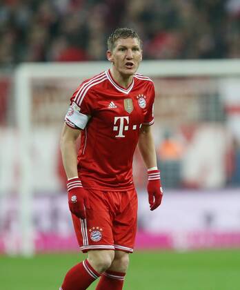Bastian Schweinsteiger (Bayern) . FC Bayern München-FC Schalke04 . München, GER, 01.03.2014 , 23. Spieltag, Fussball-Bundesliga 2013-2014 .