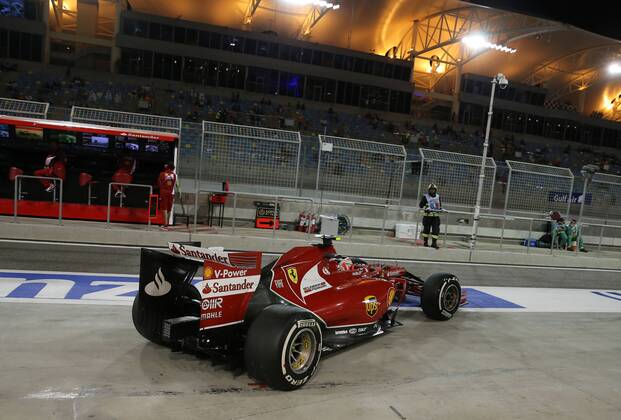Kimi Raikkonen, Scuderia Ferrari, formula 1 GP, Bahrain in Manama Shakir 05.04.14 Photo:mspb Sohail Ali Kimi Raikkonen, formula 1 GP, Bahrain,