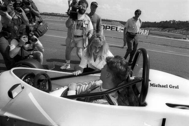 Hockenheim 1991 - Steffi Graf mit ihrem Bruder Michael