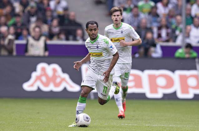 Mönchengladbach, 12.04.2014, Borussia Park Raffael (BMG) VfL Borussia Mönchengladbach - VfB Stuttgart mm