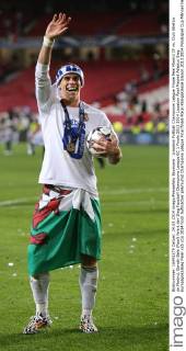 Lissabon Fußball Champions League Finale Real Madrid CF vs. Club Atletico de Madrid, Gareth Bale (Real) feiert den Sieg