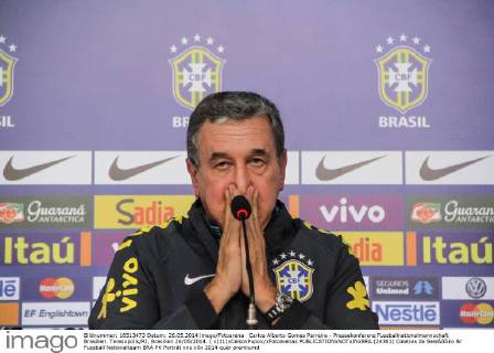 Carlos Alberto Gomes Parreira - Pressekonferenz Fussballnationalmannschaft Brasilien. Teresopolis RJ, Brasilien 26 05 2014. ( x(11)xCelsoxPupox xFotoarenax  (24361) Coletiva da SeleÃßÃ£o Br