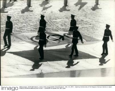 Feb. 14, 1972 - Opening Ceremonies of the Sapporo Olympic Games in Japan  - ZUMAk09