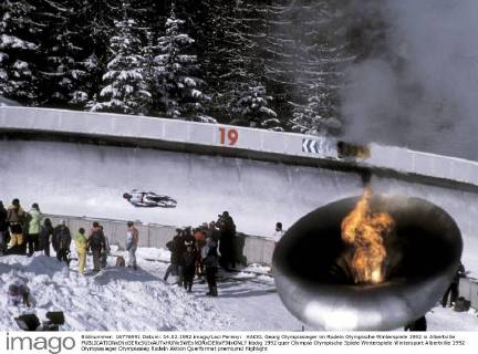 HACKL Georg Olympiasieger im Rodeln Olympische Winterspiele 1992 in Albertville 