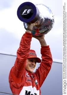 SCHUMACHER Michael Team Scuderia Ferrari Sieger Grand Prix Formel 1 Grosser Preis von San Marino 2002 in Imola am 14. April 2002