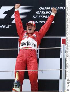 SCHUMACHER Michael Team Scuderia Ferrari Sieger Grand Prix Formel 1 Grosser Preis von Spanien 2004 in Barcelona am 09. Mai 2004