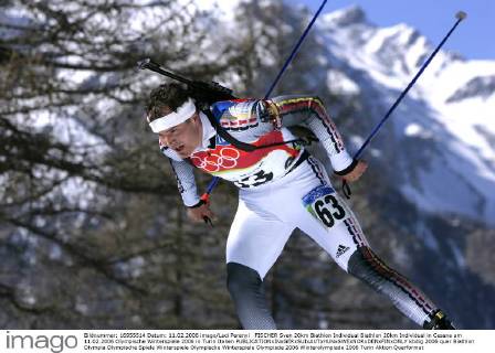 FISCHER Sven 20km Biathlon Individual Biathlon 20km Individual in Cesana am 11.02.2006 Olympische Winterspiele 2006 in Turin Italien 