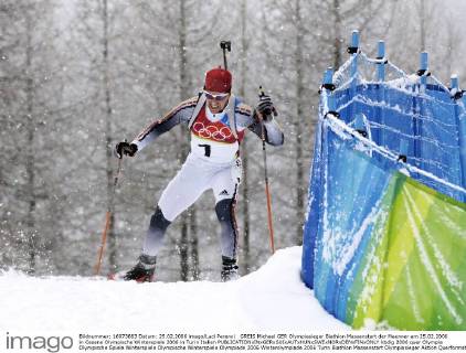 GREIS Michael GER Olympiasieger Biathlon Massenstart der Maenner am 25.02.2006 in Cesana Olympische Winterspiele 2006 in Turin Italien