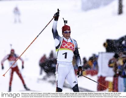 GREIS Michael GER Olympiasieger Biathlon Massenstart der Maenner am 25.02.2006 in Cesana Olympische Winterspiele 2006 in Turin Italien