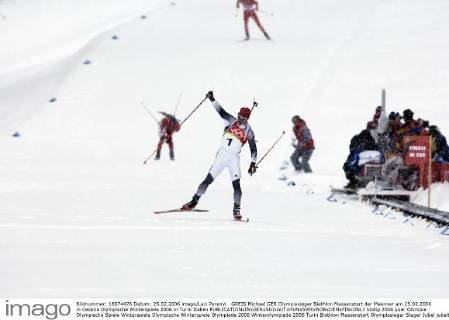 GREIS Michael GER Olympiasieger Biathlon Massenstart der Maenner am 25.02.2006 in Cesana Olympische Winterspiele 2006 in Turin Italien