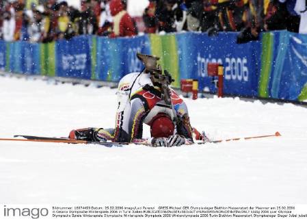 GREIS Michael GER Olympiasieger Biathlon Massenstart der Maenner am 25.02.2006 in Cesana Olympische Winterspiele 2006 in Turin Italien