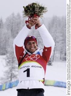 GREIS Michael GER Olympiasieger Biathlon Massenstart der Maenner am 25.02.2006 in Cesana Olympische Winterspiele 2006 in Turin Italien