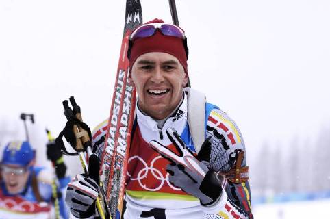 GREIS Michael GER Olympiasieger Biathlon Massenstart der Maenner am 25.02.2006 in Cesana Olympische Winterspiele 2006 in Turin Italien