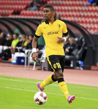 30.07.2014 Zürich Fussball Herren Champions League-Qualifikation Saison 2014 2015 Stadion Letzigrund Grasshopper Club Zürich - OSC Lille Bild zeigt Frank Beria (Lille) Einzelbild Aktion Foto