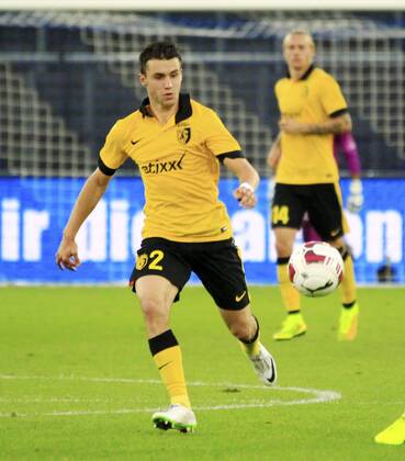 30.07.2014 Zürich Fussball Herren Champions League-Qualifikation Saison 2014 2015 Stadion Letzigrund Grasshopper Club Zürich - OSC Lille Bild zeigt 2 Sebastien Corchia (Lille) Aktion Foto