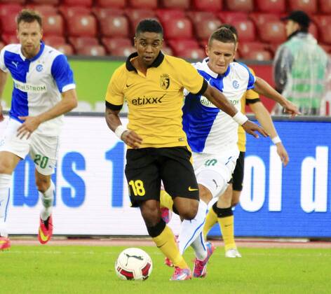 30.07.2014 Zürich Fussball Herren Champions League-Qualifikation Saison 2014 2015 Stadion Letzigrund Grasshopper Club Zürich - OSC Lille Bild zeigt 18 Frank Beria (Lille) Aktion Foto