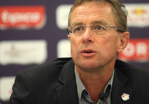 SOCCER - CL, RBS vs Qarabag SALZBURG,AUSTRIA,05.AUG.14 - SOCCER - UEFA Champions League, qualifying, Red Bull Salzburg vs Qarabag Agdam FK, preview, press conference RBS. Image shows sporting director Ralf Rangnick (RBS).