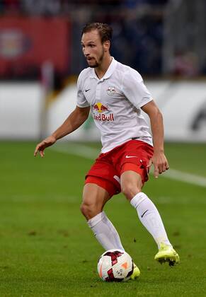 SOCCER - CL, RBS vs Qarabag SALZBURG,AUSTRIA,06.AUG.14 - SOCCER - UEFA Champions League, qualifying, Red Bull Salzburg vs Qarabag Agdam FK. Image shows Andreas Ulmer (RBS).