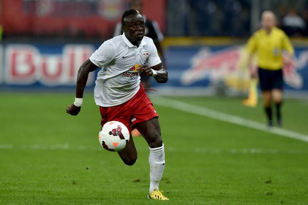 SOCCER - CL, RBS vs Qarabag SALZBURG,AUSTRIA,06.AUG.14 - SOCCER - UEFA Champions League, qualifying, Red Bull Salzburg vs Qarabag Agdam FK. Image shows Sadio Mane (RBS).
