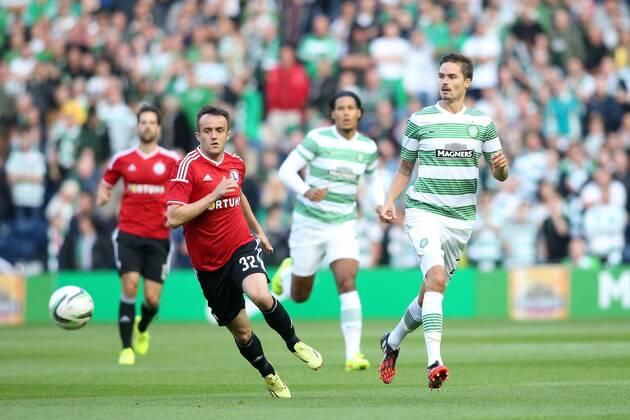 UEFA CHAMPIONS LEAGUE SECOND LEG THIRD ROUND QUALIFICATION MATCH IN EDINBURGH: CELTIC GLASGOW - LEGIA WARSAW MIROSLAV RADOVIC M LUSTIG D09R0701