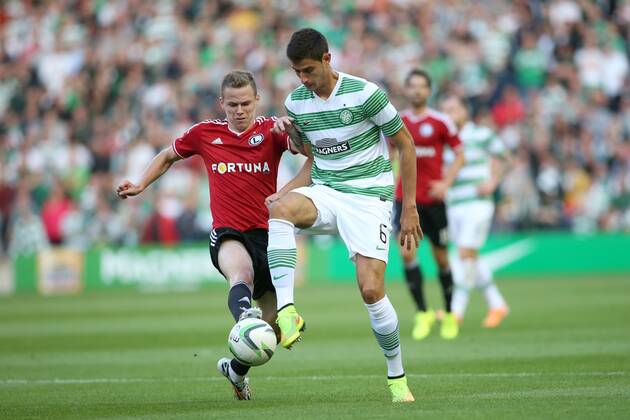 UEFA CHAMPIONS LEAGUE SECOND LEG THIRD ROUND QUALIFICATION MATCH IN EDINBURGH: CELTIC GLASGOW - LEGIA WARSAW ONDREJ DUDA N BITTON D09R0872