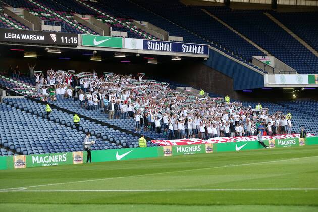 UEFA CHAMPIONS LEAGUE SECOND LEG THIRD ROUND QUALIFICATION MATCH IN EDINBURGH: Fans - LEGIA WARSAW GY5Q7923