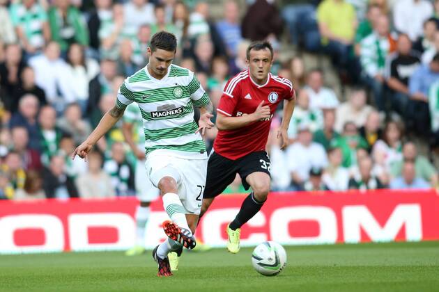 UEFA CHAMPIONS LEAGUE SECOND LEG THIRD ROUND QUALIFICATION MATCH IN EDINBURGH: CELTIC GLASGOW - LEGIA WARSAW M LUSTIG MIROSLAV RADOVIC D09R0761