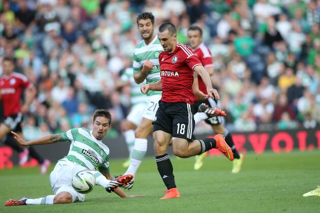 UEFA CHAMPIONS LEAGUE SECOND LEG THIRD ROUND QUALIFICATION MATCH IN EDINBURGH: CELTIC GLASGOW - LEGIA WARSAW M LUSTIG MICHAL KUCHARCZYK D09R0795