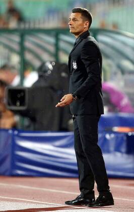 Sofia - PFC Ludogorets Razgrad FC Steaua Bukarest - UEFA play off champions league men s football Constantin Galca FC Steaua coach 