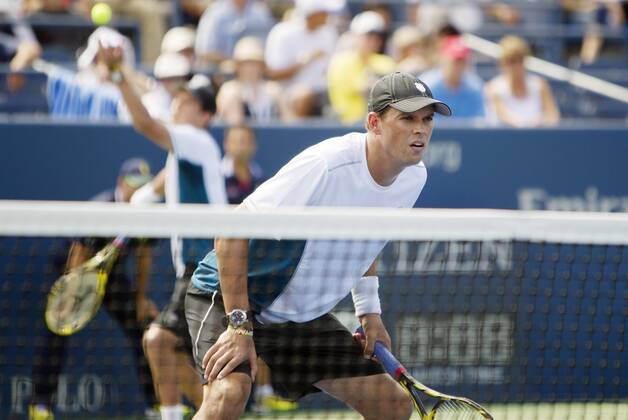 TENNIS - ATP, US Open 2014 NEW YORK CITY,NEW YORK,USA,01.SEP.14 - TENNIS - ATP Tennis Herren World Tour, US Open 2014, Grand Slam, Flushing Meadows, doubles. Image shows Bob and Mike Bryan (USA).