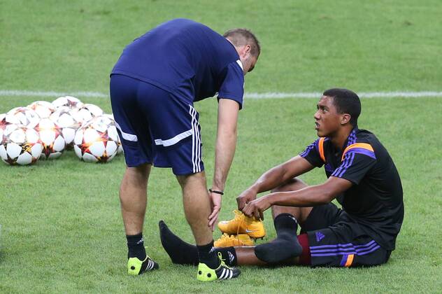 Anderlecht s Youri Tielemans pictured during a training session of Belgian soccer team RSC Anderlecht in the Tuk Telekom Arena in Istanbul, Monday 15 September 2014. VIRGINIExLEFOUR  premiumd 22006