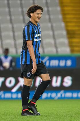 - BRUGGE, BELGIUM: Club s Felipe Gedoz De Conceicao celebrates after scoring during a Cofidis Cup 1 16 final game between Club Brugge and Eendracht Aalst (D2), in Brugge, Wednesday 24 September 2014. KURTxDESPLENTER  04336547