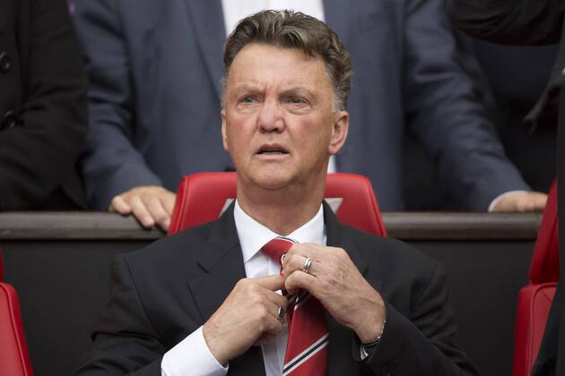 Louis Van Gaal, manager of Manchester United - Manchester United vs. West Ham United - Barclay s Premier League - Old Trafford - Manchester - 27 09 2014 Pic Philip Oldham Sportimage EDITORIAL USE ONLY. No use with unauthorised audio, video, data, fixture lists, club league logos or live services. Online in-match use limited to 120 images, no video emulation. No use in betting, games or single club league player publications.