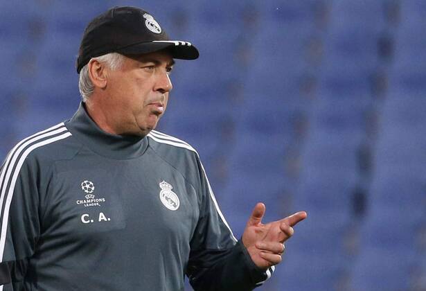 30.09.2014 Sofia Carlo Ancelotti CF Real Madrid coach Training Real Madrid 