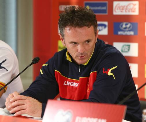 SOCCER - UEFA EURO 2016, qualification, AUT vs MNE, preview VIENNA,AUSTRIA,11.OCT.14 - SOCCER - UEFA European Championship 2016, European Qualifiers, OEFB international match, Austria vs Montenegro, preview, press conference of team MNE. Image shows head coach Marko Vesovic (MNE).