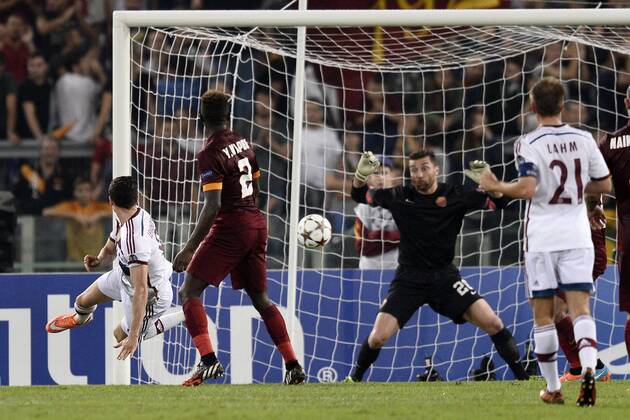Rom, 21.10.2014 - UEFA Champions League 2014 2015 - AS Rom vs FC Bayern München - Robert Lewandowski 