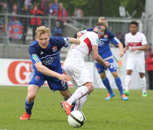 VfB Stuttgart II 19.04.2014, Fussball, 3.Liga, VfB Stuttgart II - SpVgg Unterhaching (3:2): .