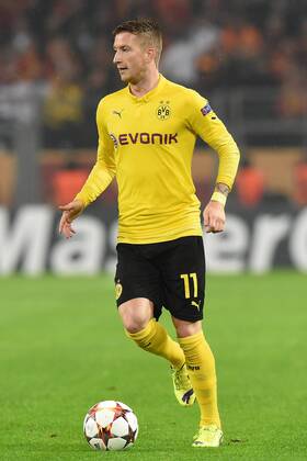 Aktuell Fussball, Champions League, Borussia Dortmund - Galatasaray Istanbul Fußball Champions League Borussia Dortmund - Galatasaray Istanbul am 04.11.2014 im Signal Iduna Park in Dortmund Marco Reus ( Dortmund )