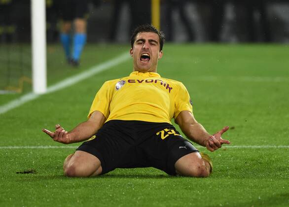 Aktuell Fussball, Champions League, Borussia Dortmund - Galatasaray Istanbul 04.11.2014, Fussball, Saison 2014 15, UEFA Champions League, Vorrunde, Borussia Dortmund - Galatasaray Istanbul Jubel Sokratis (Borussia Dortmund)