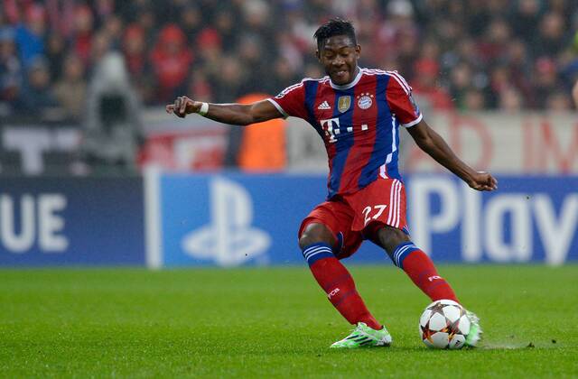 FUSSBALL CHAMPIONS LEAGUE SAISON 2014 2015 Vorrunde FC Bayern Muenchen - AS Rom 05.11.2014 David Alaba (FC Bayern Muenchen)