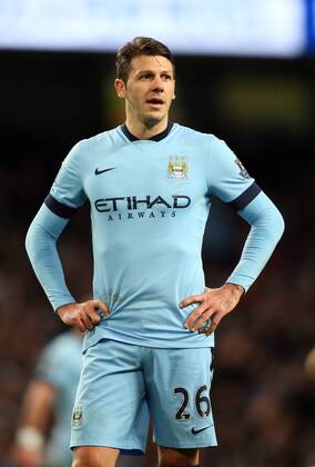Martin Demichelis of Manchester City - Barclays Premier League - Manchester City vs FC Everton - Etihad Stadium - Manchester - England - 6th December 2014 - EDITORIAL USE ONLY. No use with unauthorised audio, video, data, fixture lists, club league logos or live services. Online in-match use limited to 120 images, no video emulation. No use in betting, games or single club league player publications.