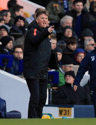 Manchester United ManU s Louis Van Gaal looks on Barclays Premier League - Tottenham Hotspur vs Manchester United - White Hart Lane - England - 28th December 2014 - Picture David Klein Sportimage EDITORIAL USE ONLY. No use with unauthorised audio, video, data, fixture lists, club league logos or live services. Online in-match use limited to 120 images, no video emulation. No use in betting, games or single club league player publications.