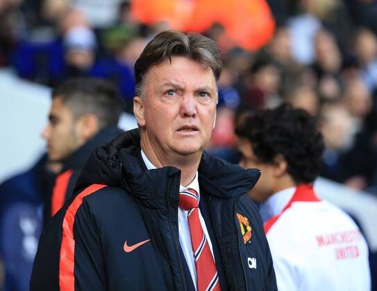 Manchester United ManU s Louis Van Gaal looks on Barclays Premier League - Tottenham Hotspur vs Manchester United - White Hart Lane - England - 28th December 2014 - Picture David Klein Sportimage EDITORIAL USE ONLY. No use with unauthorised audio, video, data, fixture lists, club league logos or live services. Online in-match use limited to 120 images, no video emulation. No use in betting, games or single club league player publications.