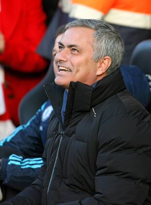 Football - 2014 2015 Premier League - Southampton vs. Chelsea Chelsea Manager Jose Mourinho before kick off at St Mary s Stadium Southampton Colorsport Shaun Boggust