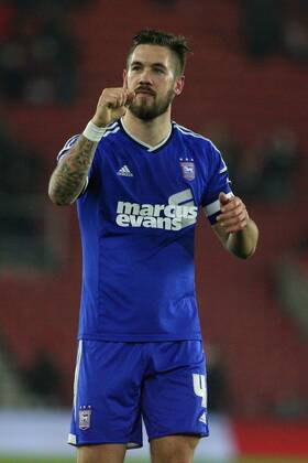 Football - 2014 2015 FA Cup - Third Round: Southampton vs. Ipswich Town Luke Chambers of Ipswich Town salutes the traveling Ipswich Town support at the final whistle at St Mary s Stadium Southampton Colorsport Shaun Boggust 